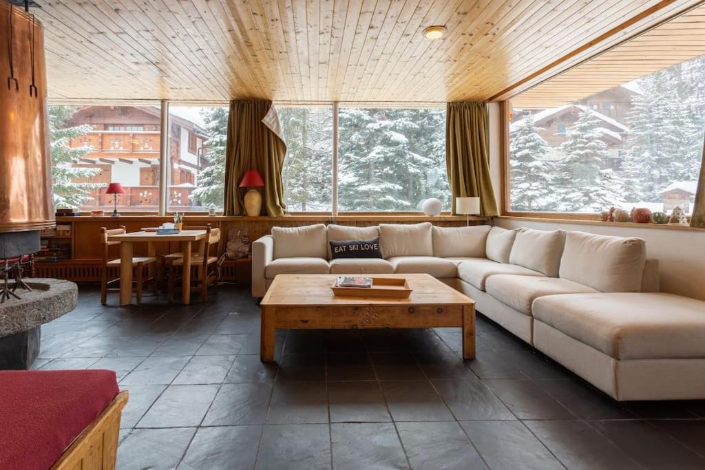 Chalet Robaumont - Grand Chalet Familial Proche Du Centre Et Des Pistes Courchevel Buitenkant foto