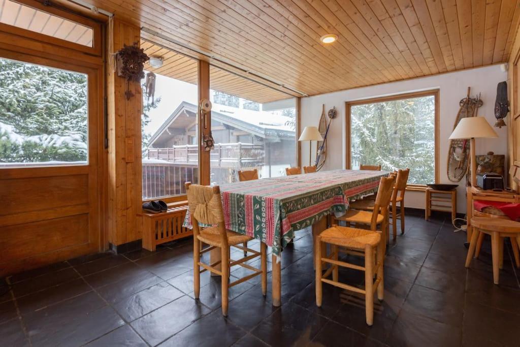 Chalet Robaumont - Grand Chalet Familial Proche Du Centre Et Des Pistes Courchevel Buitenkant foto